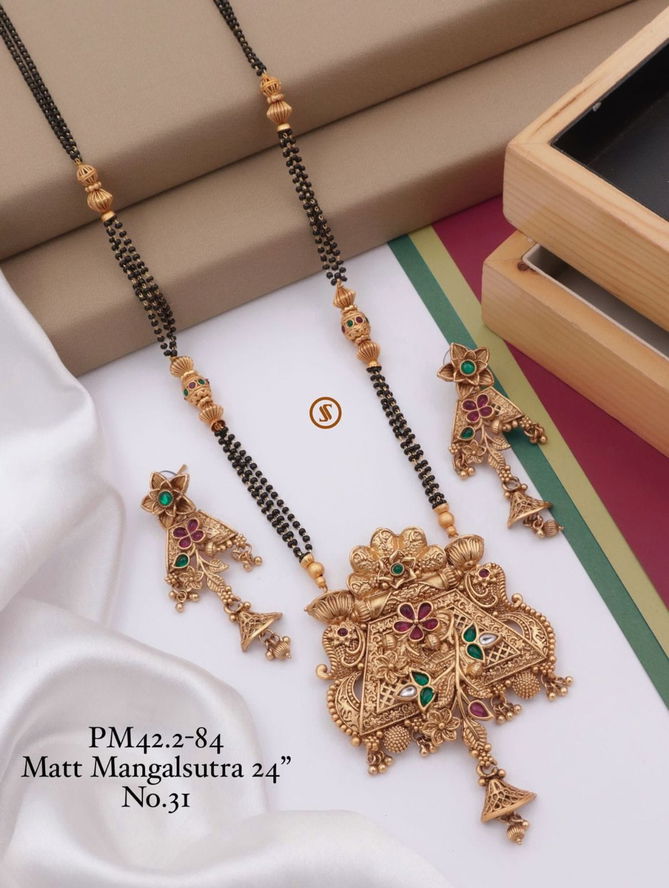 PM 42 Matte Designer Mangalsutra Wholesale Shop In Surat
